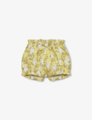 Shop Trotters Yellow Bunny Bunny-print Cotton Bloomers 3-24 Months