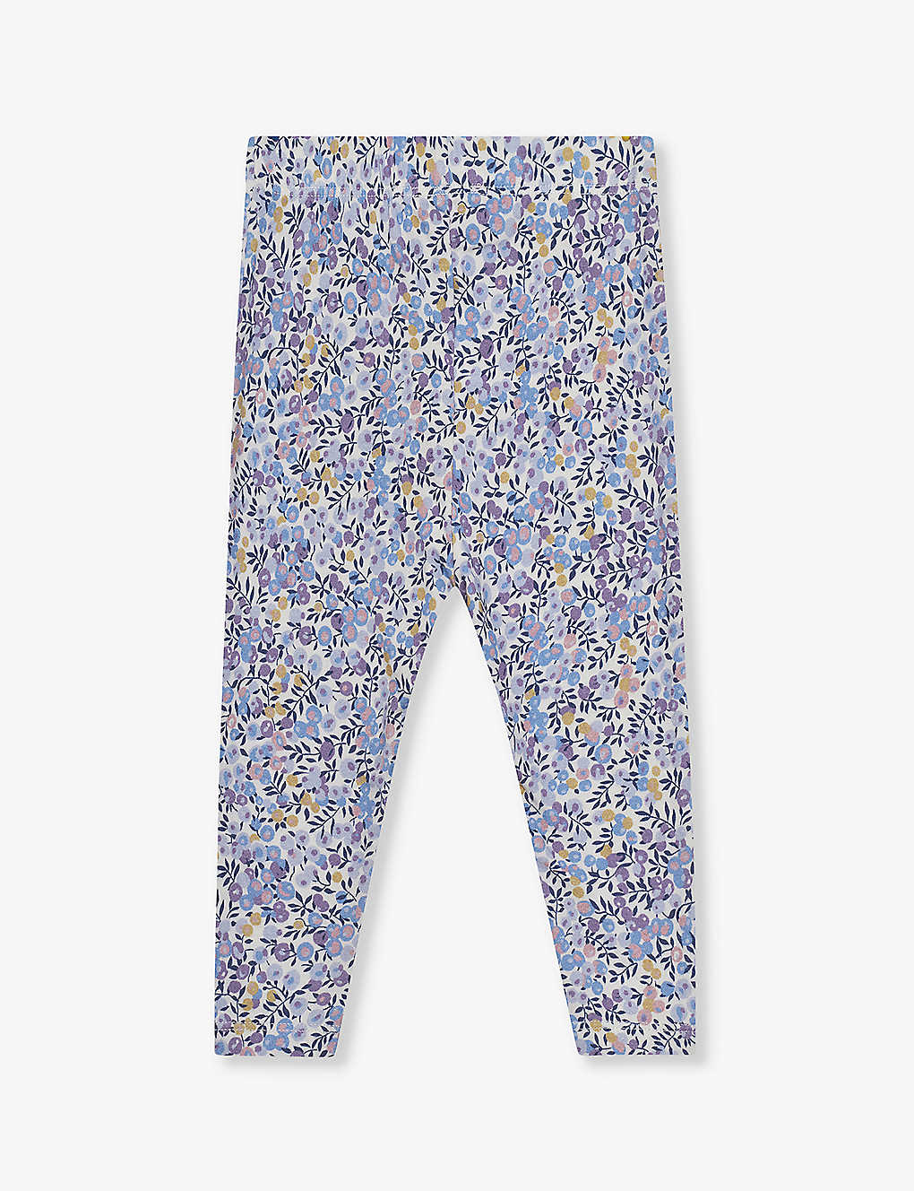 Trotters Babies' Wiltshire Floral-print Straight-leg Stretch-cotton Leggings 3-24 Months In Lilac Wiltshire