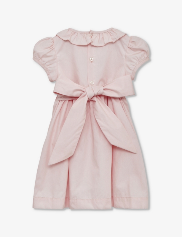 Willow rosebud hand-smocked cotton dress 3-24 months