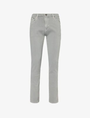 Citizens Of Humanity Adler Regular-fit Tapered Stretch-denim Jeans In Stone Age (md/lt Grey)