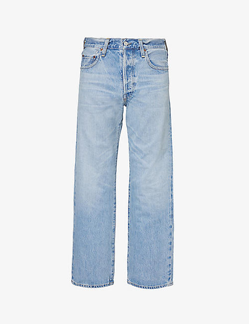 CITIZENS OF HUMANITY: Hayden Baggy straight-leg relaxed-fit organic-denim jeans