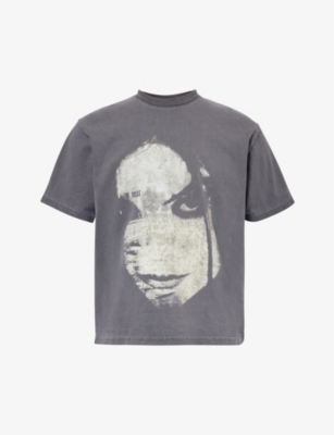 Shop Basketcase Men's Washed Black Evanescence Graphic-print Cotton-jersey T-shirt