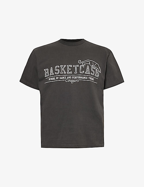 BASKETCASE: Graduation graphic-print cotton-jersey T-shirt