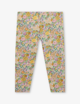 TROTTERS: Elysian floral-print stretch-cotton leggings