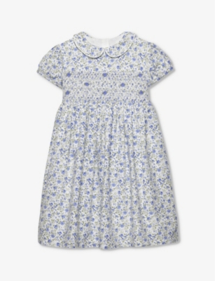 TROTTERS: Catherine Rose floral-print cotton dress 2-11 years