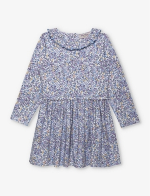 TROTTERS: Wiltshire floral-print cotton dress 2-11 years