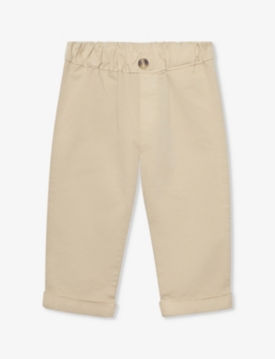 TROTTERS: Orly tapered-leg stretch-cotton trousers 3-24 months