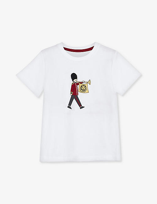TROTTERS: Guardsman short-sleeve cotton T-shirt 2-11 years