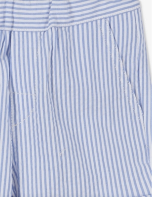 TROTTERS: Charlie striped cotton chino shorts 2-11 years