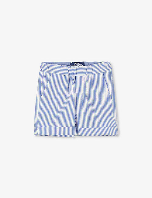 TROTTERS: Charlie striped cotton chino shorts 2-11 years