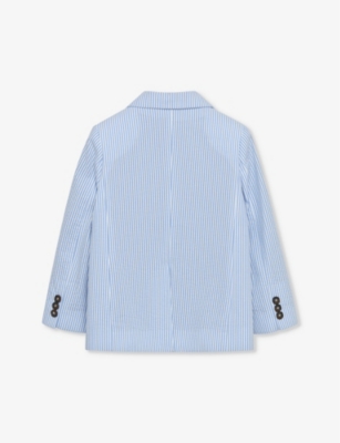 TROTTERS: Sebastian striped cotton blazer 2-11 years