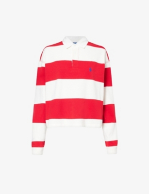 POLO RALPH LAUREN: Rugby brand-embroidered cotton shirt