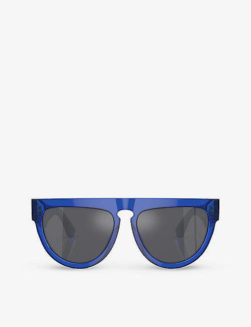BURBERRY: BE4416U round-frame acetate sunglasses