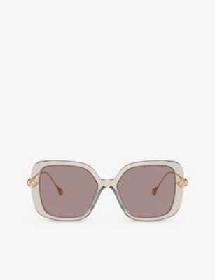 SWAROVSKI: SK6011 square-frame acetate sunglasses