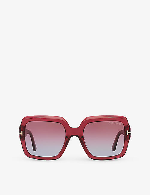 TOM FORD: TR001783 Kaya square-frame acetate sunglasses