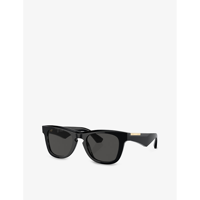 Shop Burberry Women's Black Be4426 Square-frame Acetate Sunglasses