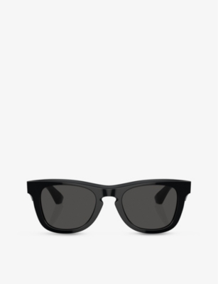 Burberry Womens Black Be4426 Square-frame Acetate Sunglasses