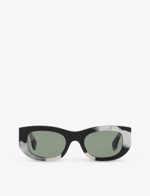 Gucci Womens Black Gg1627s Round-frame Acetate Sunglasses In Black