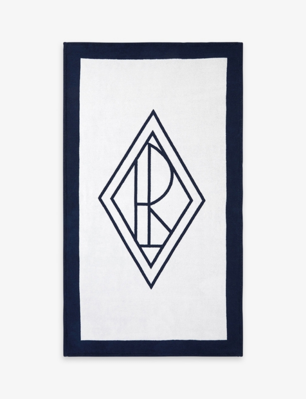 Logo-print cotton beach towel 100cm x 170cm