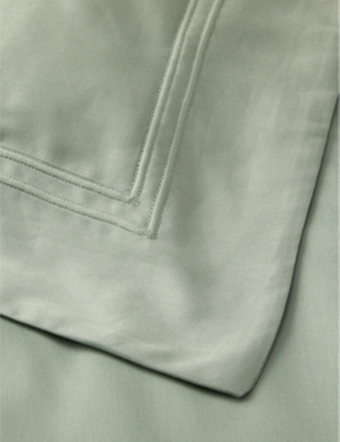 Yves Delorme Veronese Triomphe Veronese Double Organic-cotton Sateen Duvet Cover In Veronese