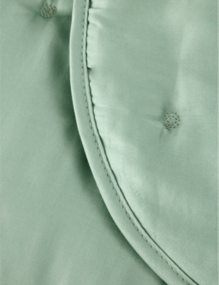Yves Delorme Veronese Triomphe Veronese Quilted Super-king Organic Cotton-blend Bed Cover In Veronese
