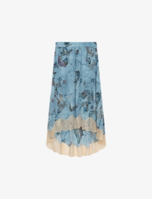 ZADIG&VOLTAIRE: Joslin floral-print silk midi skirt
