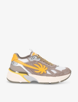 Palm Angels Men's The Palm Runner Low Top Sneakers In Grey/other