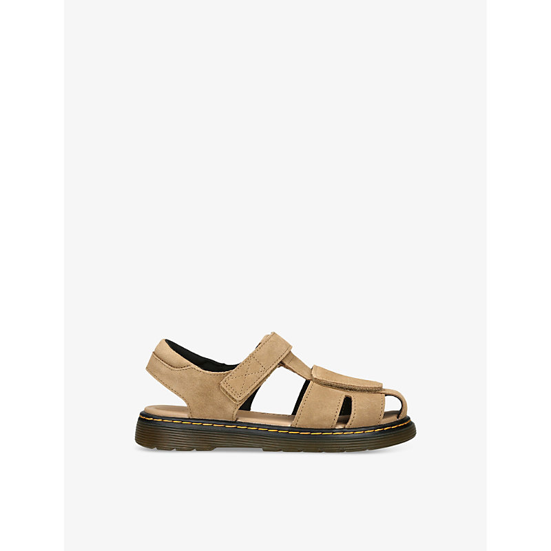 DR. MARTENS' KIDS' MOBY II CAGED LEATHER SANDALS