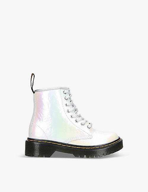 DR MARTENS: 1460 iridescent leather ankle boots