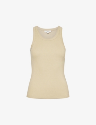 VINCE: Scoop-neck stretch-jersey top