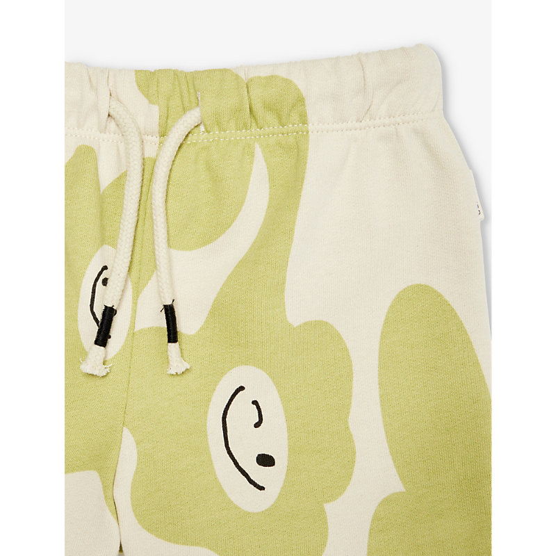 Shop Claude & Co. Claude & Co Multi Smiley Splodge Graphic-print Organic-cotton Shorts 6 Months - 4 Years