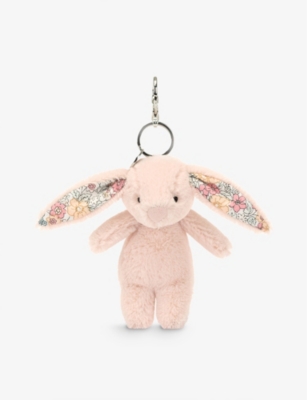 JELLYCAT: Blossom Bunny woven bag charm 17cm