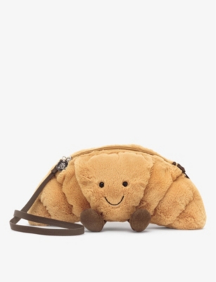 JELLYCAT: Amuseable Croissant woven cross-body bag 27cm