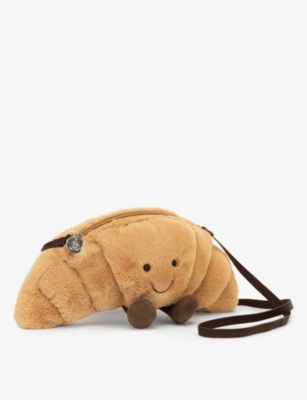 JELLYCAT: Amuseable Croissant woven cross-body bag 27cm
