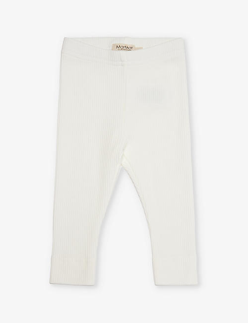 MAR MAR COPENHAGEN: Ribbed-texture cotton-blend leggings 2-9 months