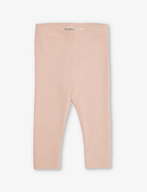 MAR MAR COPENHAGEN: Ribbed cotton-blend leggings 2-9 months