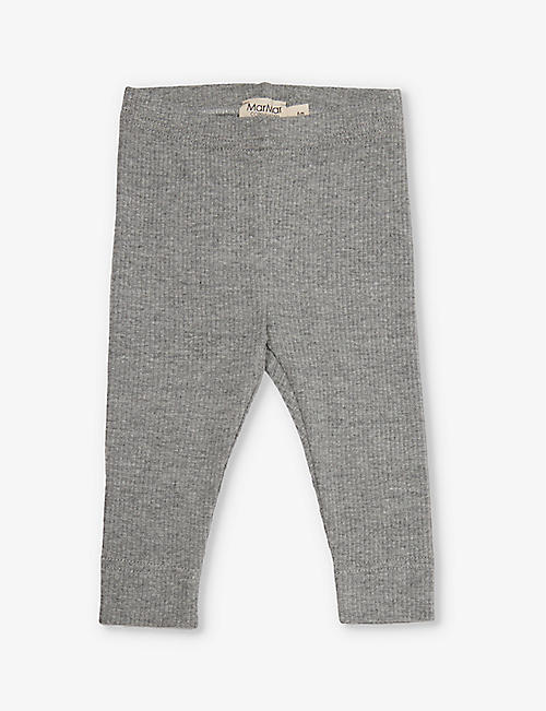 MAR MAR COPENHAGEN: Ribbed-texture cotton-blend leggings 2-9 months