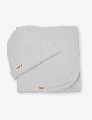MAR MAR COPENHAGEN: Bow-embellished cotton-blend three-piece gift set 0-4 months