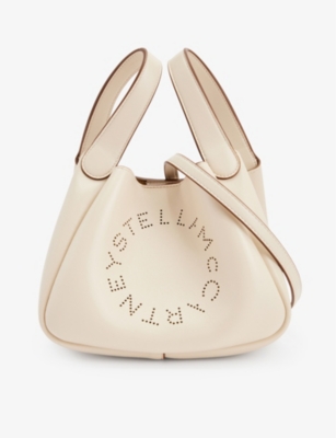 STELLA MCCARTNEY: Logo-embellished faux-leather shoulder bag