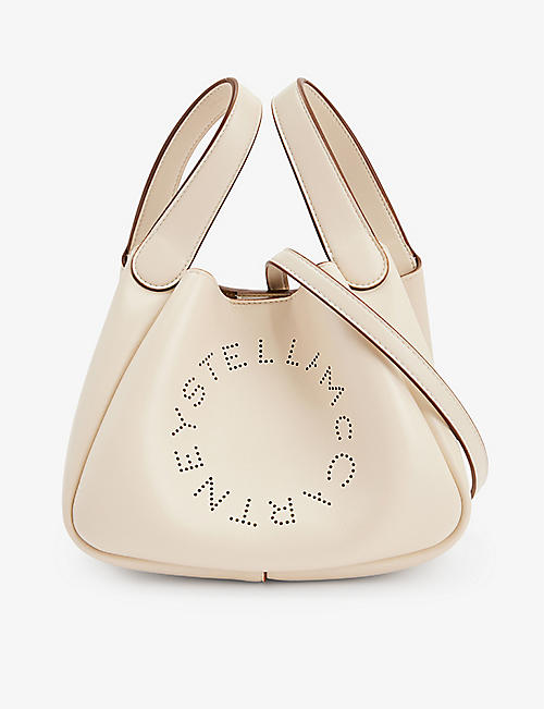 STELLA MCCARTNEY: Logo-embellished faux-leather shoulder bag