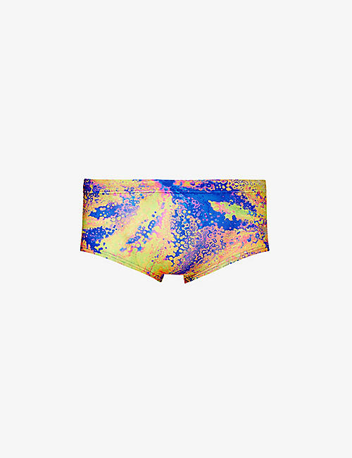 SPEEDO: All-over patterned recycled polyester-blend swim briefs