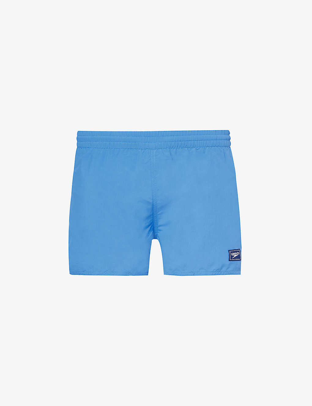 Shop Speedo Mens Baja Blue Brand-patch Mid-rise Recycled Nylon Swim Shorts