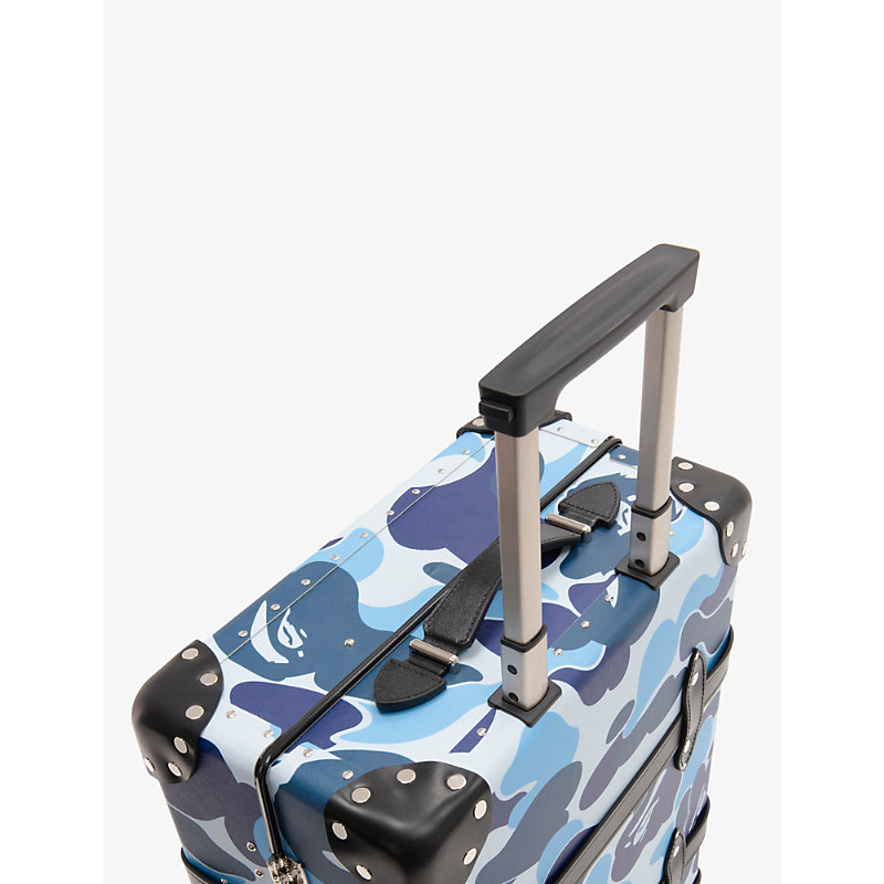 Shop Globe-trotter Blue Chrome X A Bathing Ape Fibreboard Carry-on Case 42cm X 56cm
