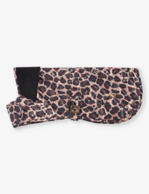 BARBOUR: Boulevard leopard-print quilted shell dog coat