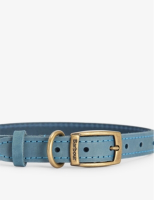 BARBOUR: Branded-hardware adjustable leather dog collar