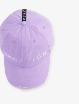 Shop P.e Nation Womens Fair Orchid Immersion Brand-embroidered Cotton Baseball Cap