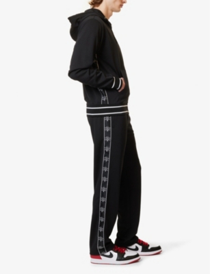 Shop Icecream Men's Black Cones And Bones Brand-embroidered Woven Jogging Bottoms