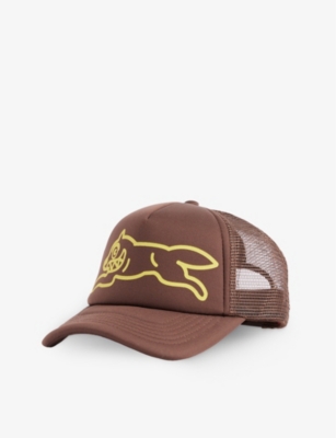 Shop Icecream Running Dog Brand-print Woven Cap In Brown