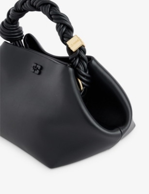 Bou small recycled-leather top-handle bag