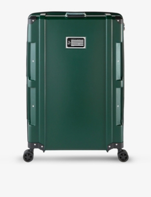 Harper Collective Cabin Hard-shell Recycled-plastic Suitcase 79cm X 52cm In Green/black